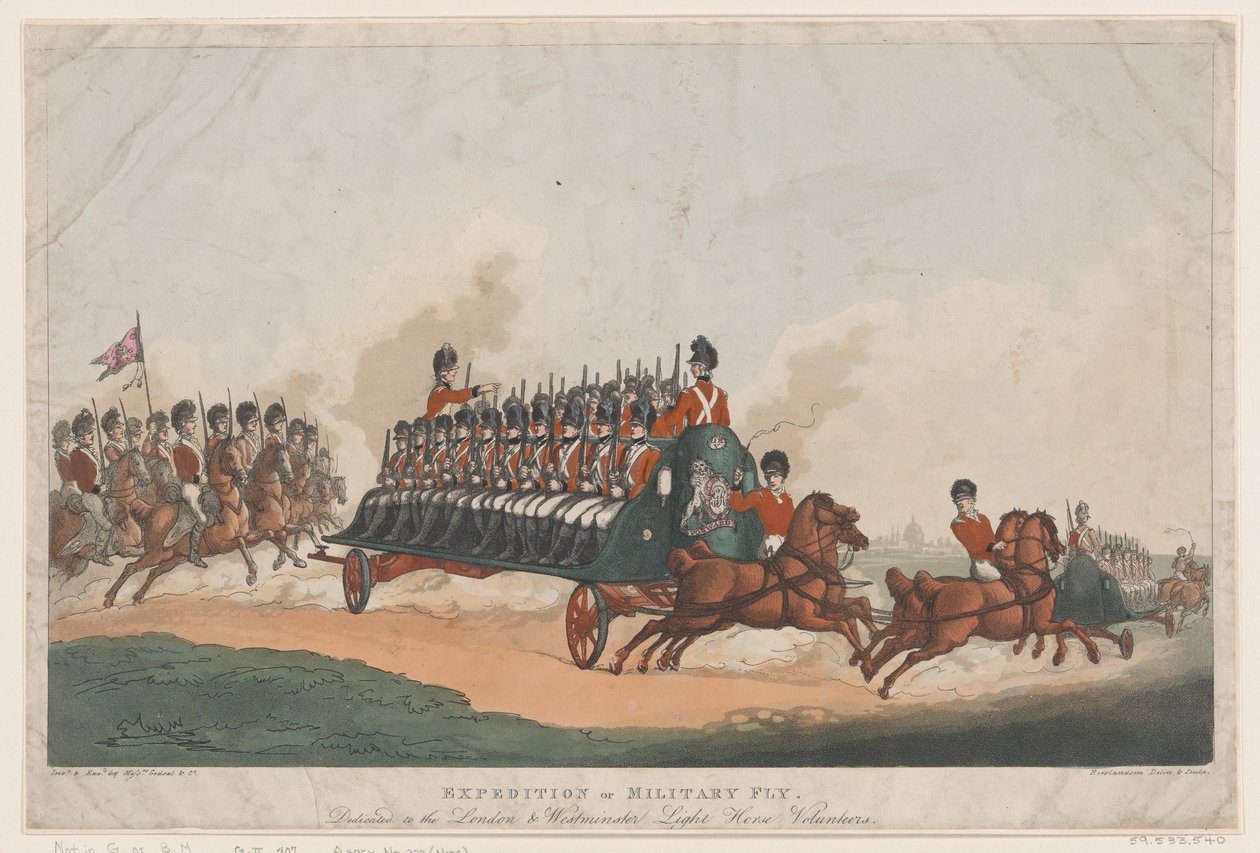 Expedition oder Militärfliege, 16. Mai 1798 von Thomas Rowlandson