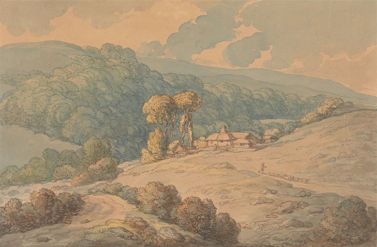 Hengar Wald, St. Tudy, Cornwall von Thomas Rowlandson