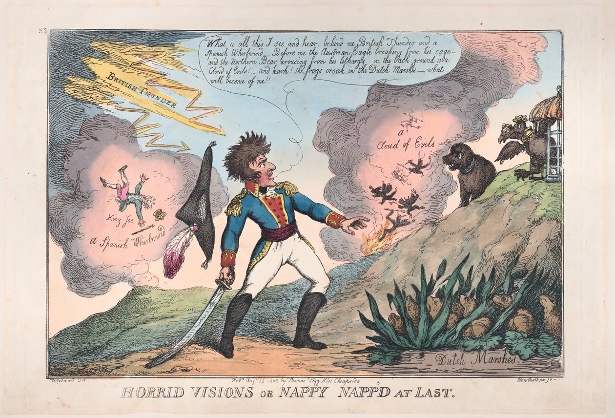 Schreckliche Visionen von Nappy, 23. August 1808 von Thomas Rowlandson