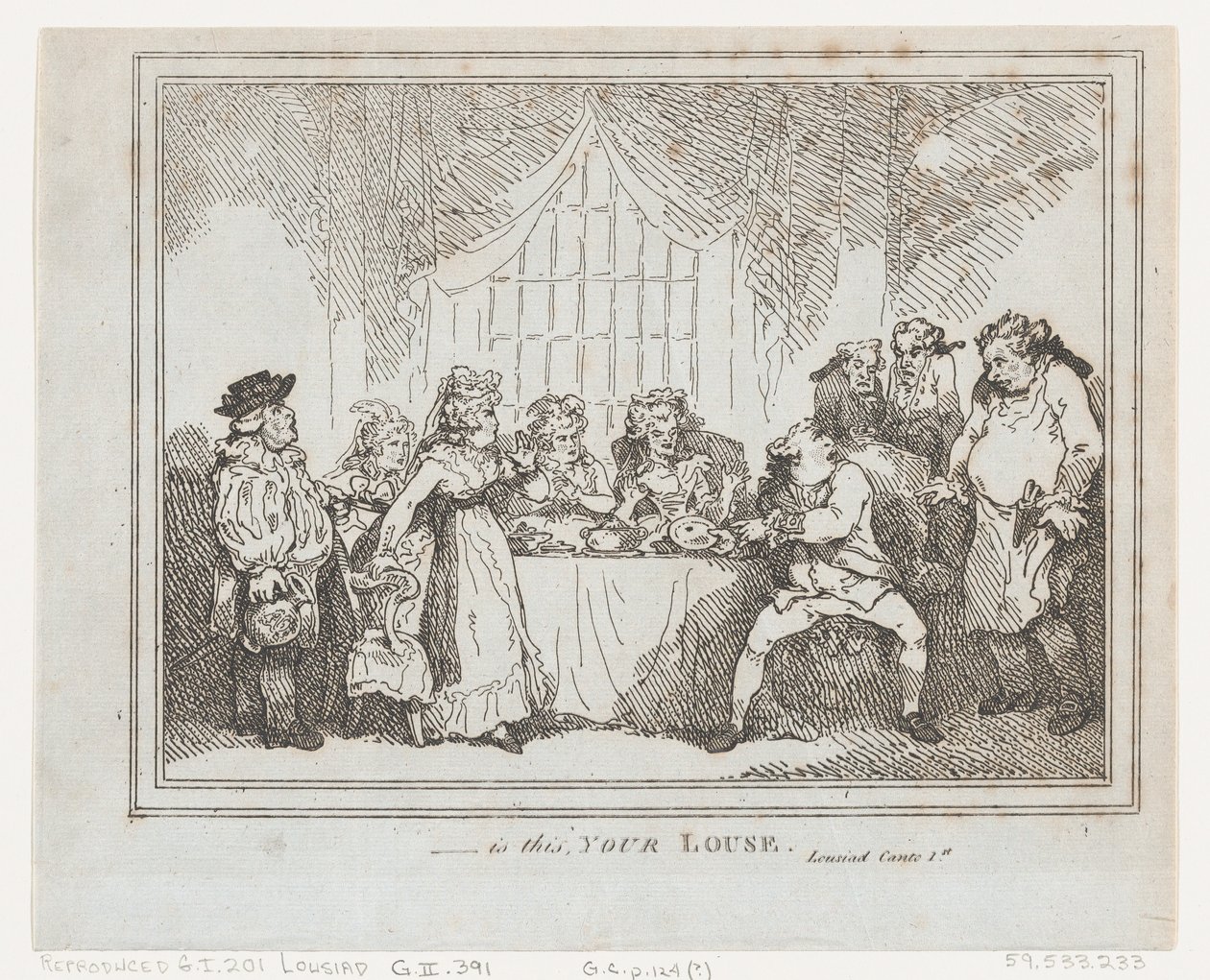Ist das Ihre Laus? von Thomas Rowlandson