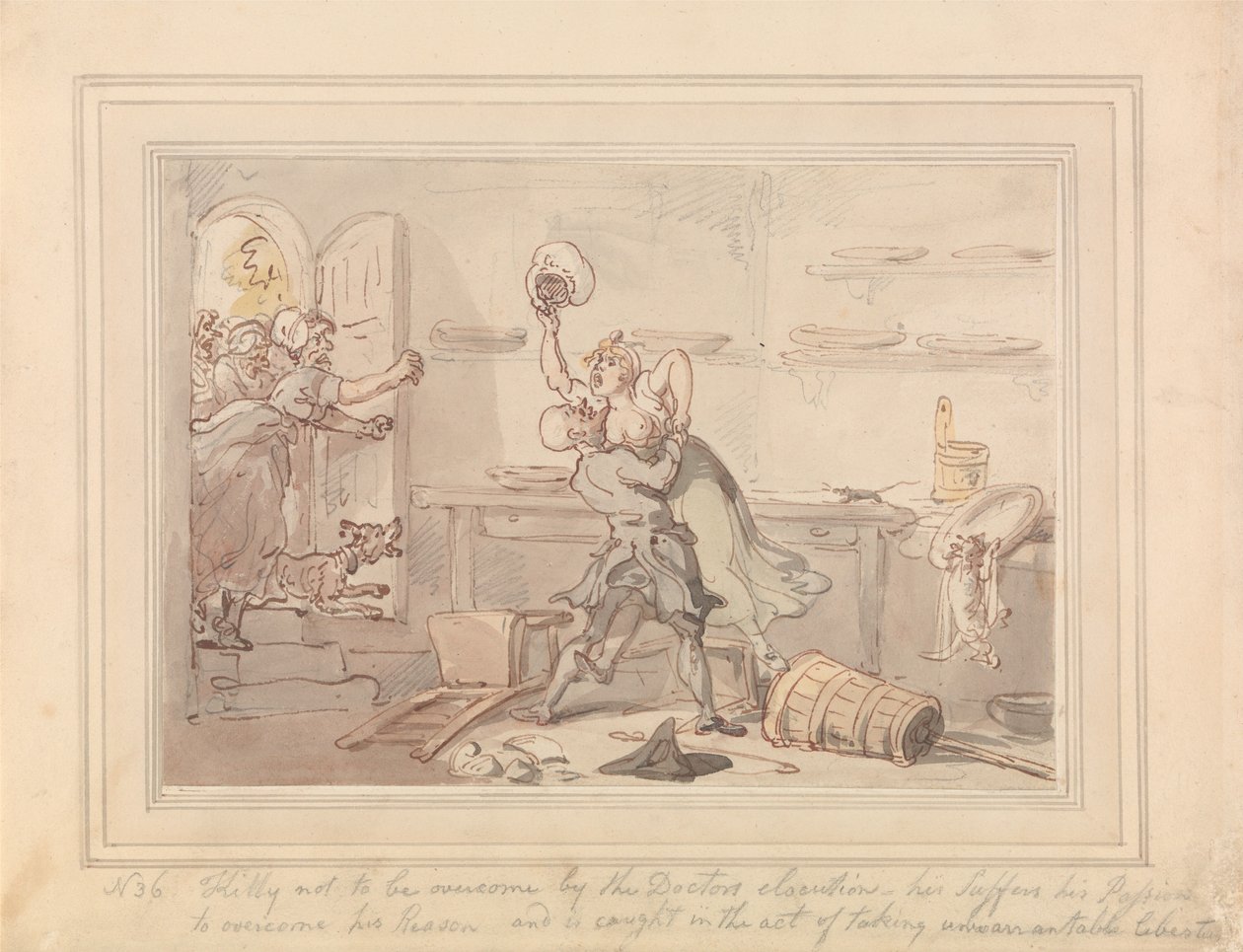 Kitty überwältigt von Thomas Rowlandson