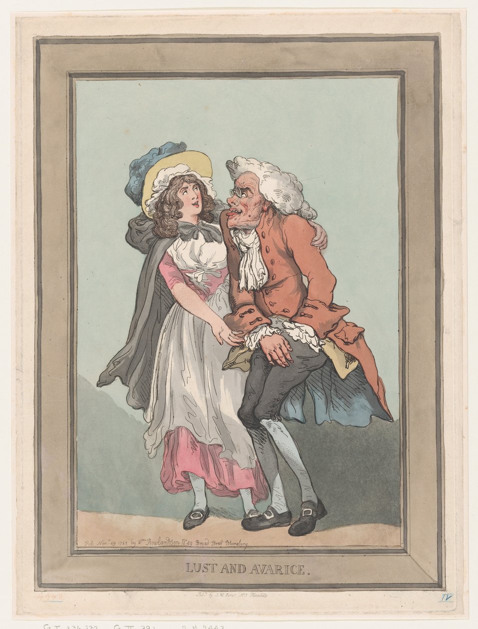 Lust und Gier, 29. November 1788 von Thomas Rowlandson