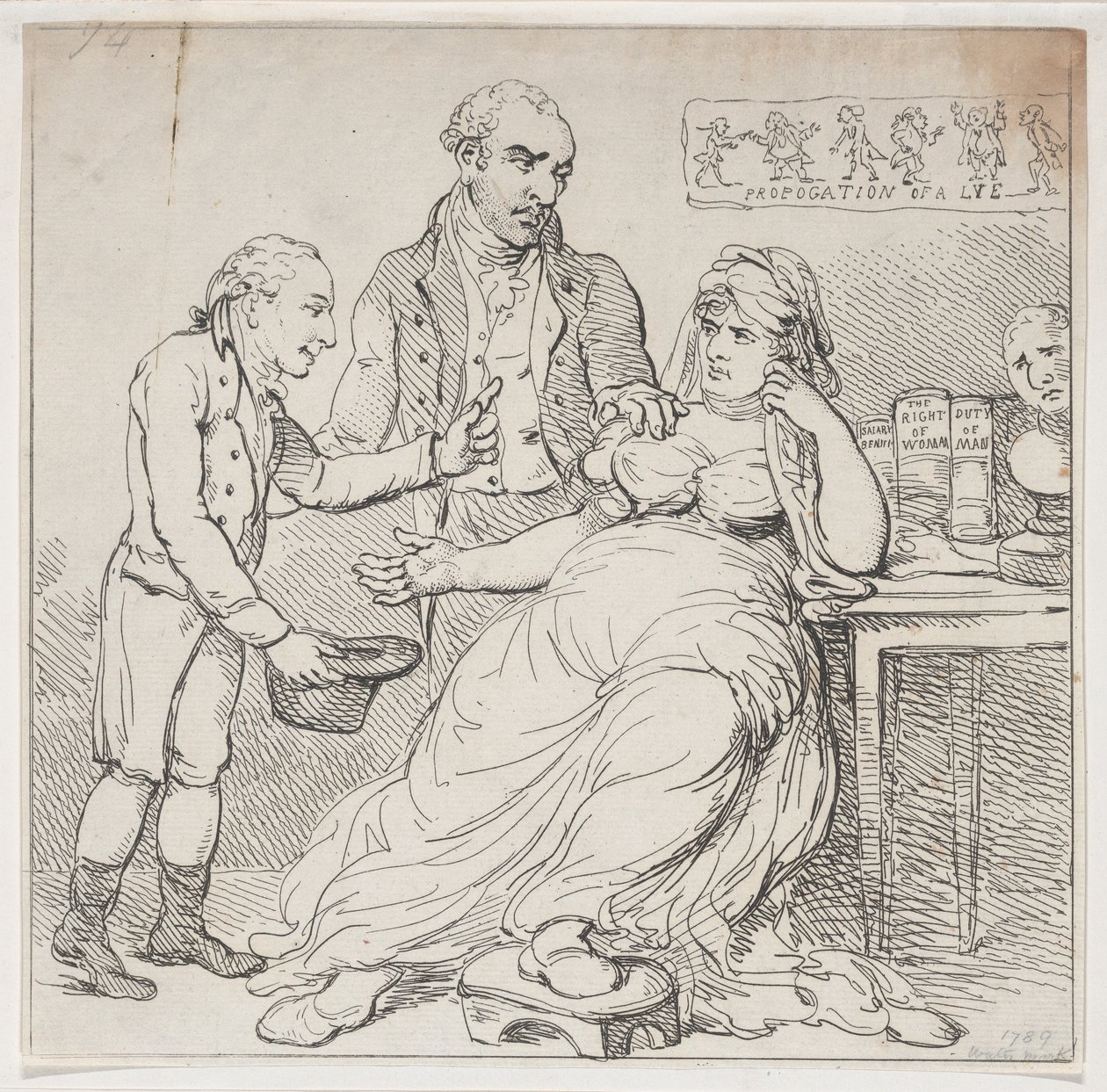 Melpomene in den Dumps, oder Kinderspiel verteidigt von Theatralischen Monarchen, 14. Dezember 1804 von Thomas Rowlandson