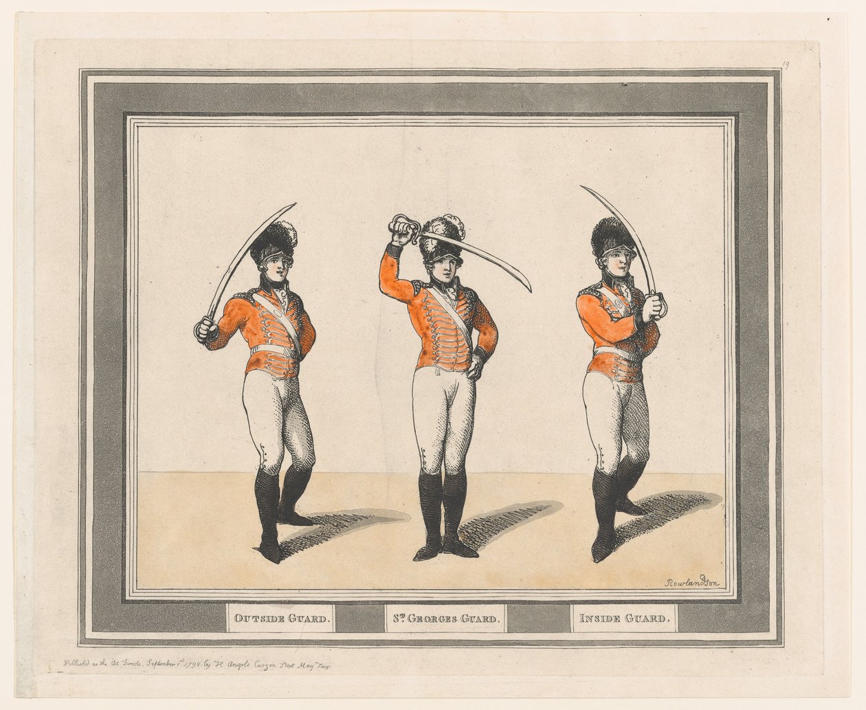 Außenwache, St. Georges Wache, Innenwache von Thomas Rowlandson