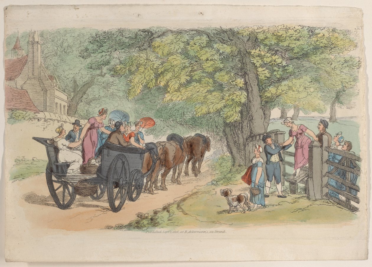 Tafel 33, aus Welt im Miniatur von Thomas Rowlandson
