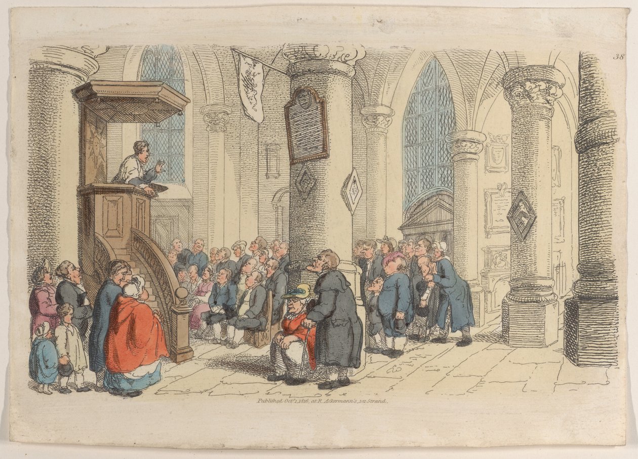 Tafel 38, aus Welt im Miniatur von Thomas Rowlandson