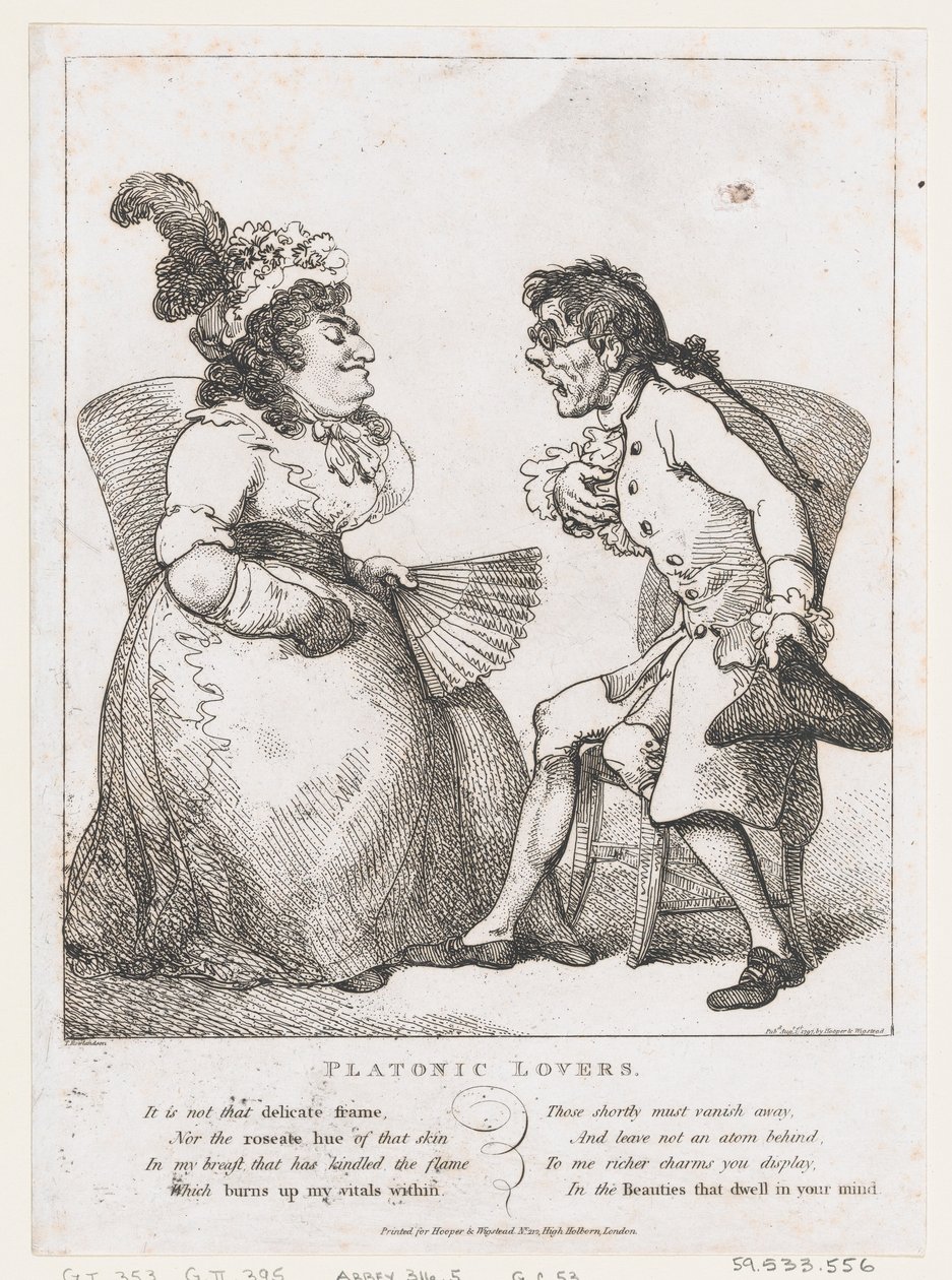 Platonische Liebhaber, 1. August 1797 von Thomas Rowlandson