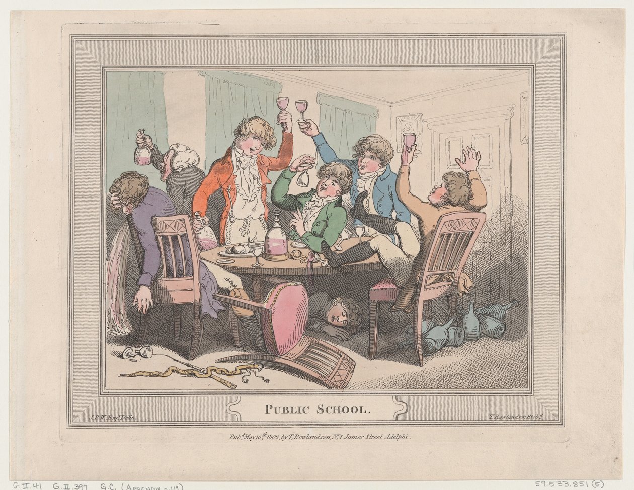 Öffentliche Schule, 10. Mai 1802 von Thomas Rowlandson