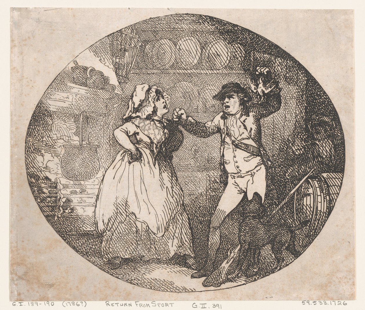Rückkehr vom Sport, 1786 von Thomas Rowlandson