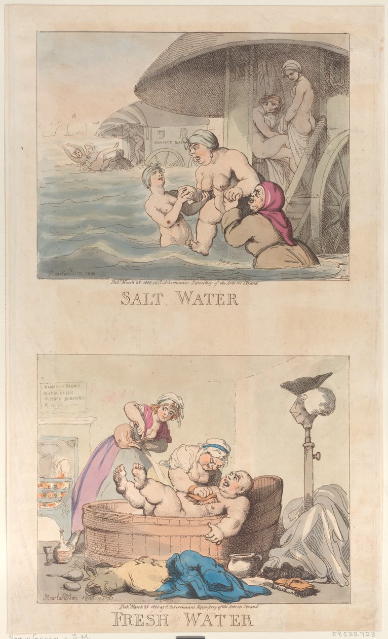 Salzwasser und Süßwasser von Thomas Rowlandson