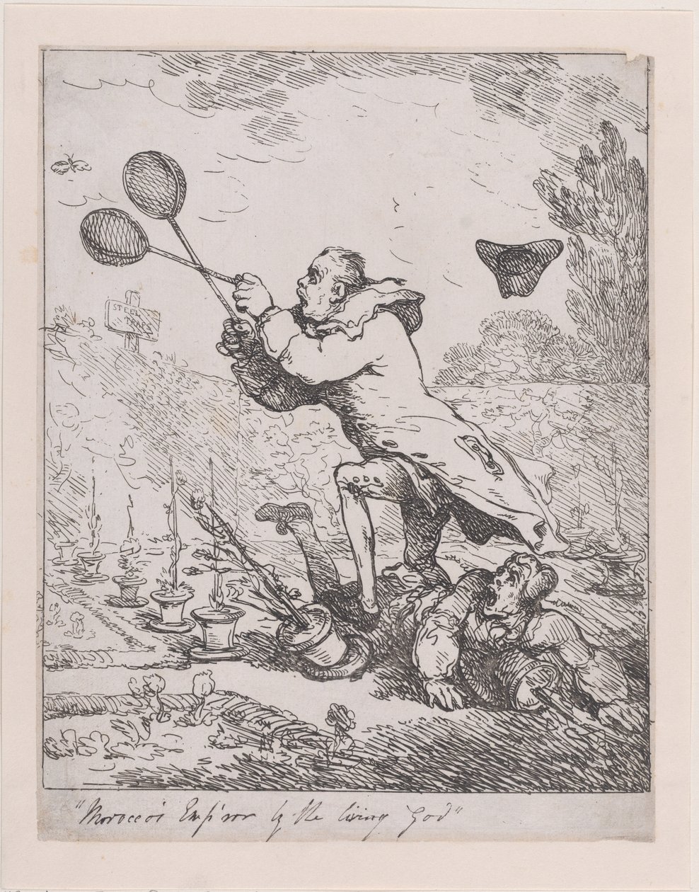 Sir Joseph Banks und der Kaiser von Marokko von Thomas Rowlandson