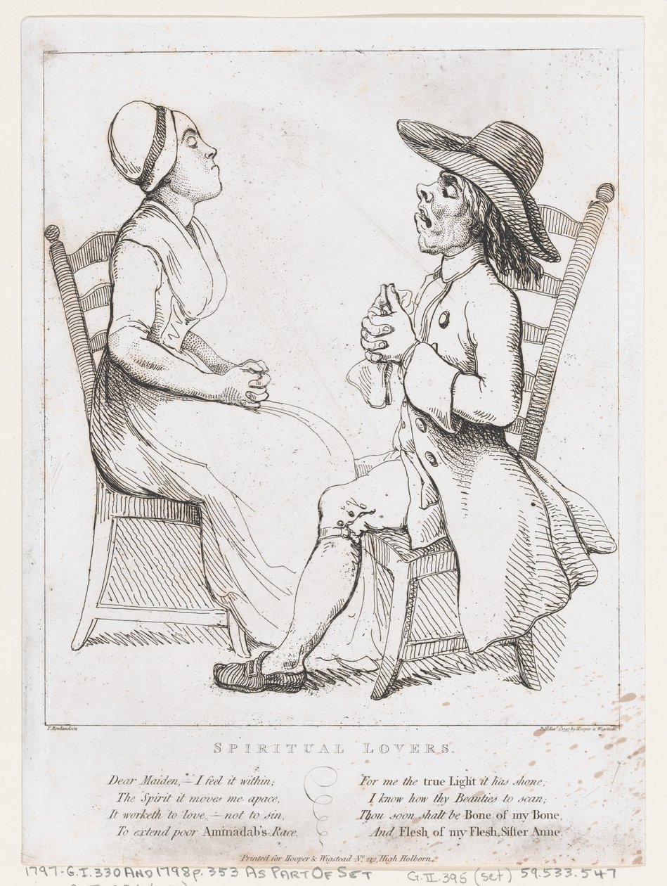 Spirituelle Liebhaber, 2. Januar 1797 von Thomas Rowlandson