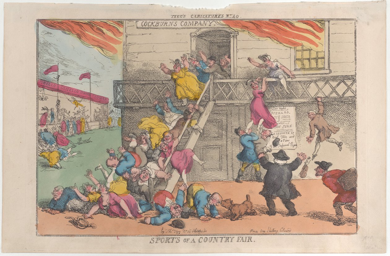 Sport eines Jahrmarkts, 5. Oktober 1810 von Thomas Rowlandson