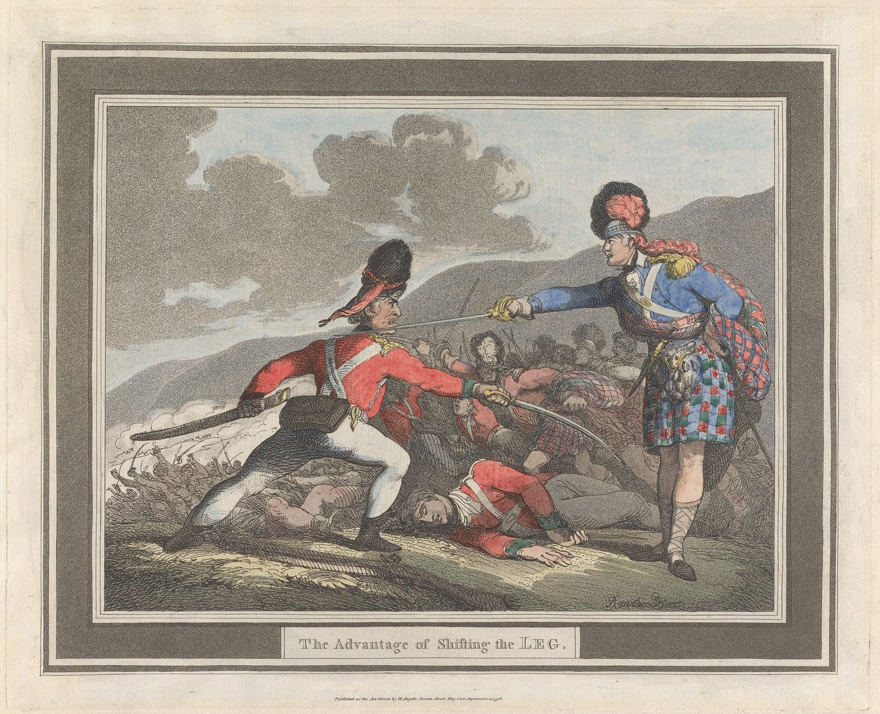 Der Vorteil des Beinwechsels von Thomas Rowlandson