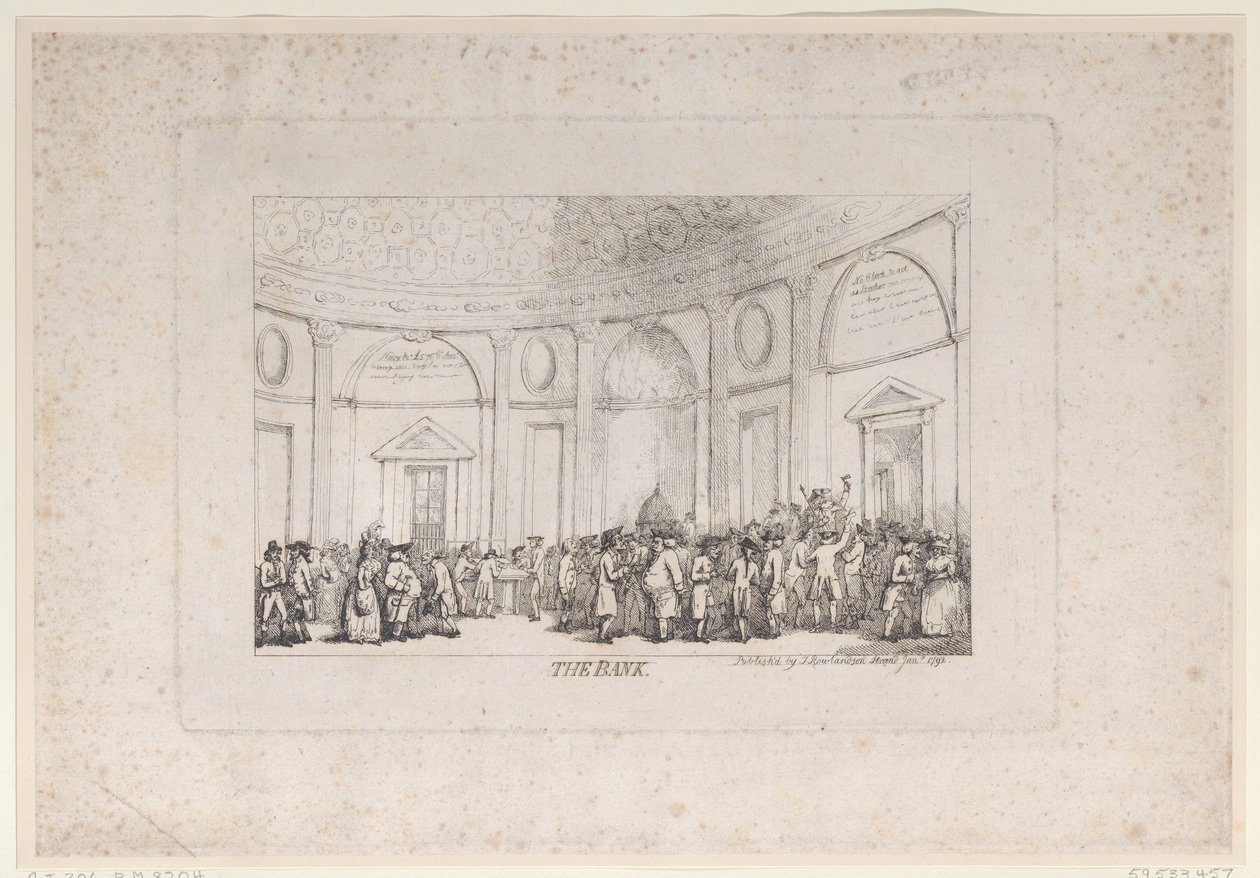 Die Bank von Thomas Rowlandson