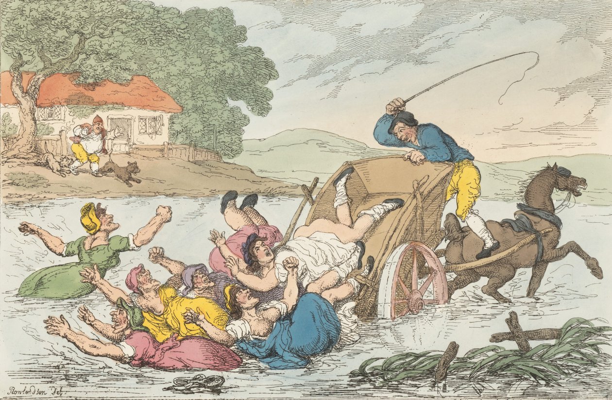 Der Fuhrmann und die Zigeuner, 10. Mai 1815 von Thomas Rowlandson