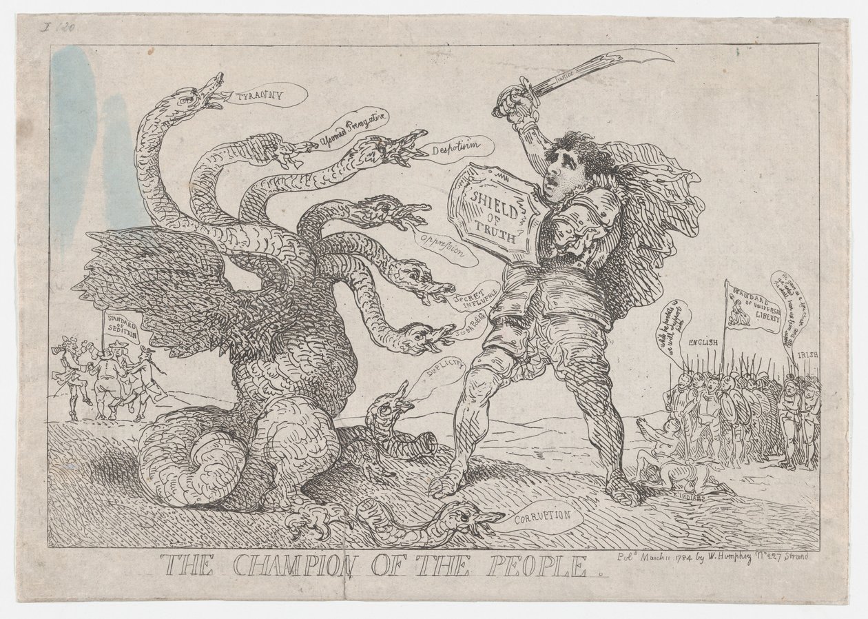 Der Champion des Volkes, 11. März 1784 von Thomas Rowlandson