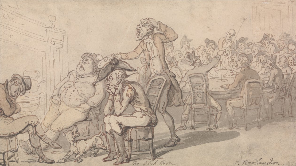 Der Clubraum von Thomas Rowlandson