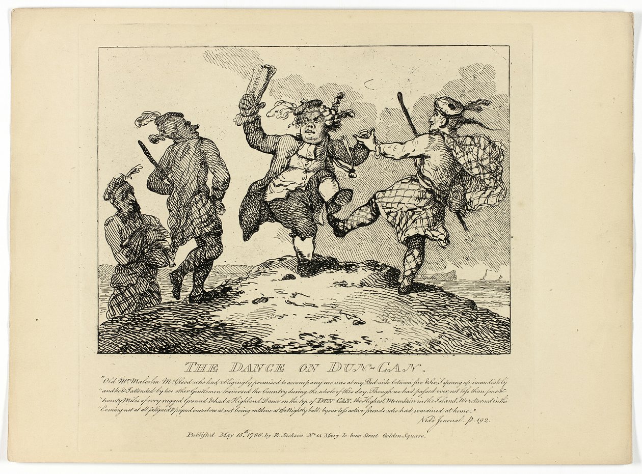 Der Tanz des Dun-Can, aus Boswells Reise durch die Hebriden von Thomas Rowlandson