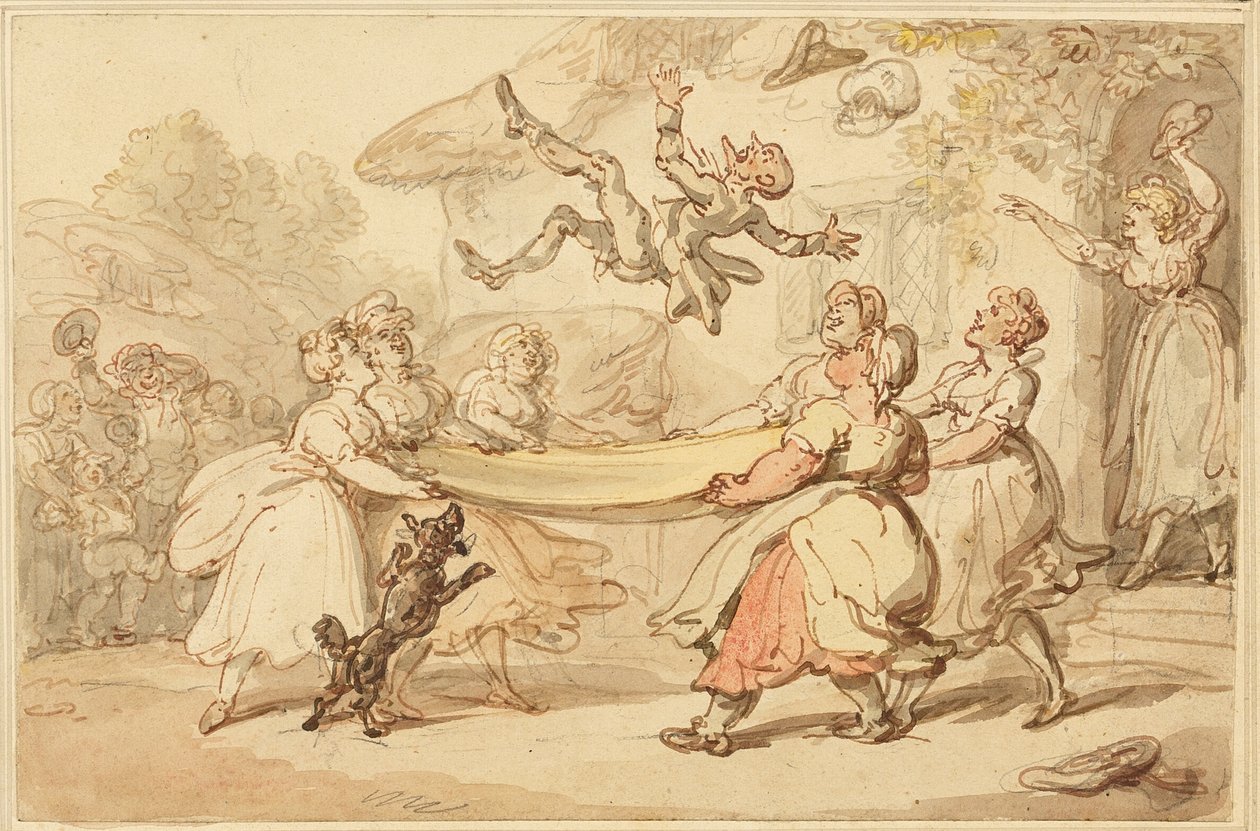 Die Bestrafung des Arztes zur kleinen Unterhaltung des ganzen Dorfes vollzogen von Thomas Rowlandson