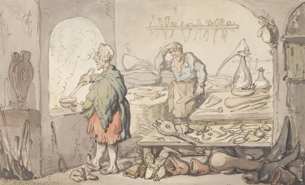 Die Glasfabrik von Thomas Rowlandson