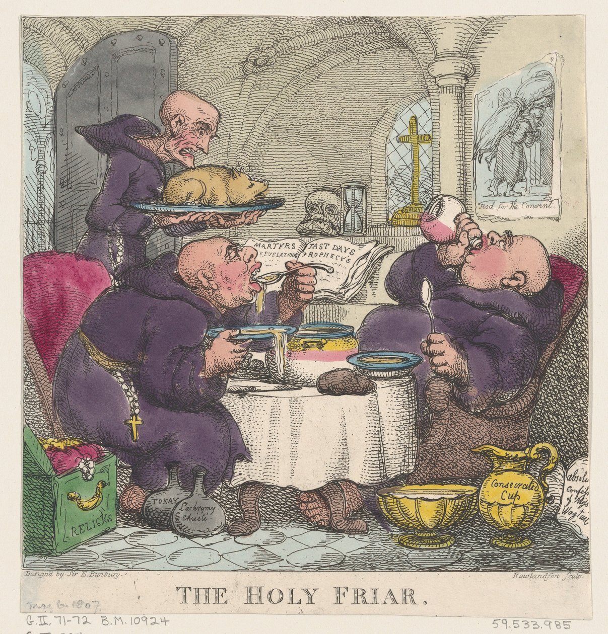 Der heilige Mönch, 6. Mai 1807 von Thomas Rowlandson