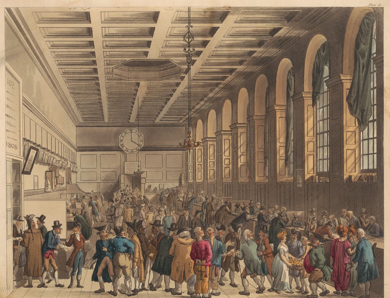 Der Lange Raum, Zollhaus von Thomas Rowlandson