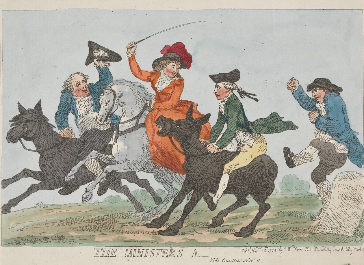 Der Esel des Ministers - Siehe Gazetteer - 11. November von Thomas Rowlandson
