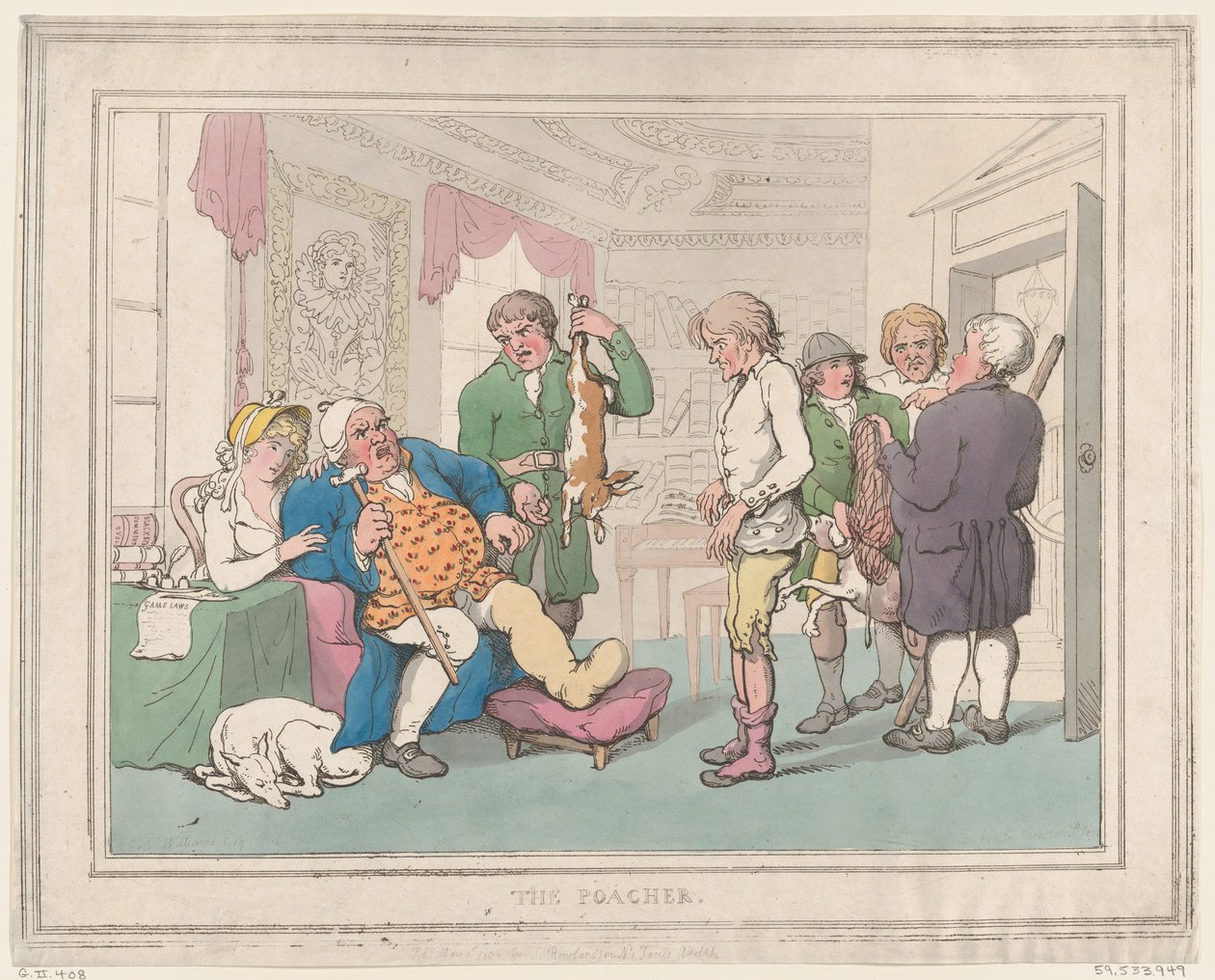 Der Wilderer, 1. Mai 1806 von Thomas Rowlandson