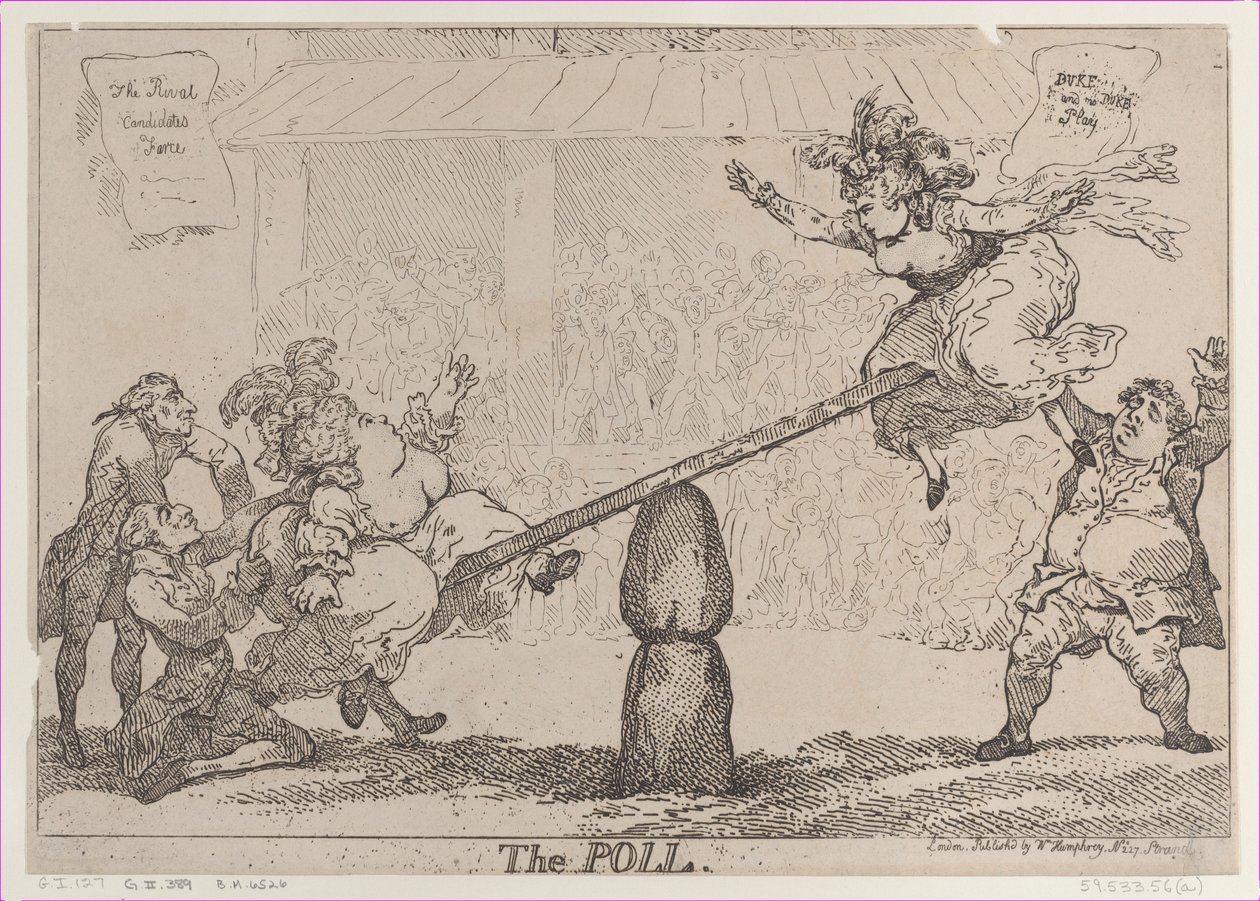 Die Wahl, 12. April 1784 von Thomas Rowlandson