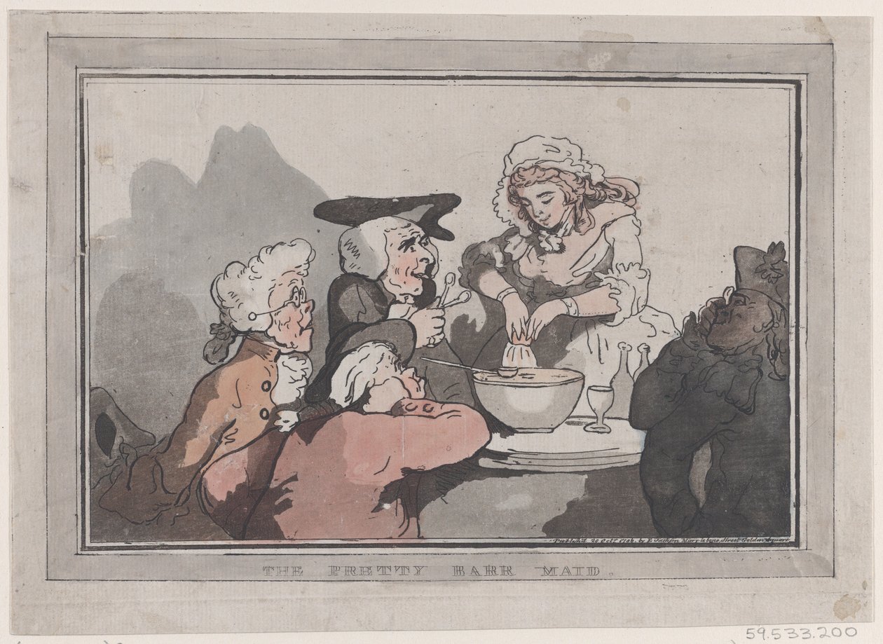 Die hübsche Schankmaid, 20. Oktober 1786 von Thomas Rowlandson