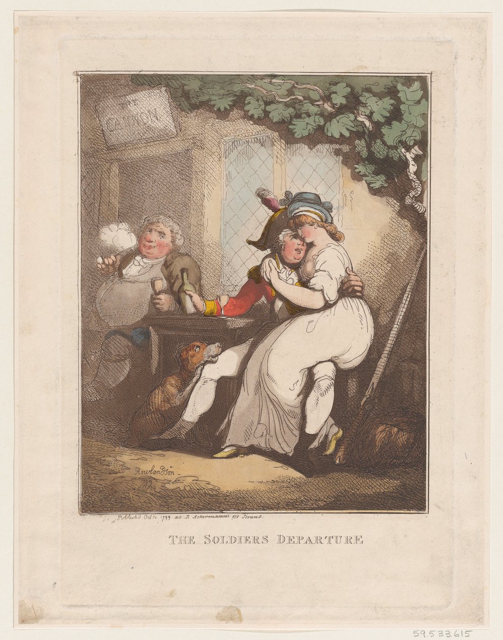 Der Abschied des Soldaten, 10. Oktober 1799 von Thomas Rowlandson