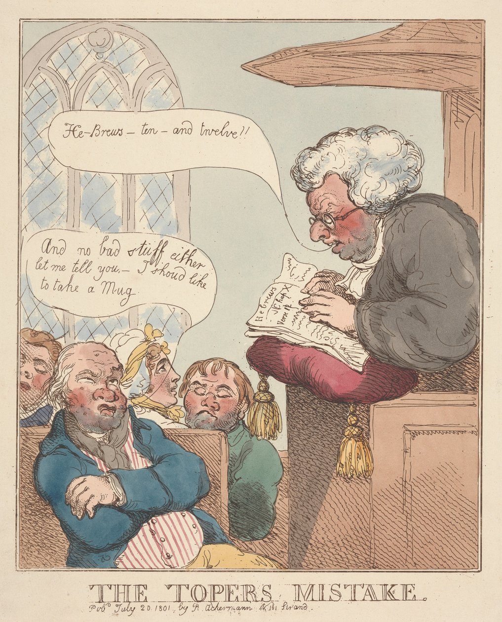 Der Fehler des Trinkers von Thomas Rowlandson