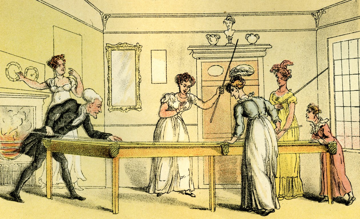 Der Billardtisch von Thomas Rowlandson