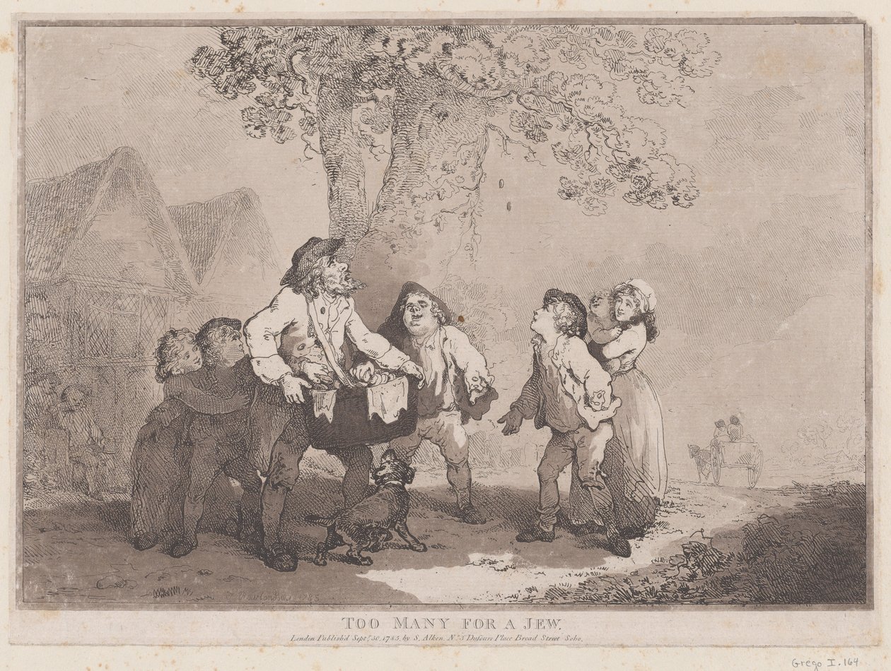 Zu viele für einen Juden, 20. September 1785 von Thomas Rowlandson