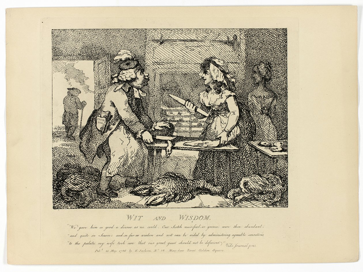 Witz und Weisheit, aus Boswells Tour durch die Hebriden von Thomas Rowlandson