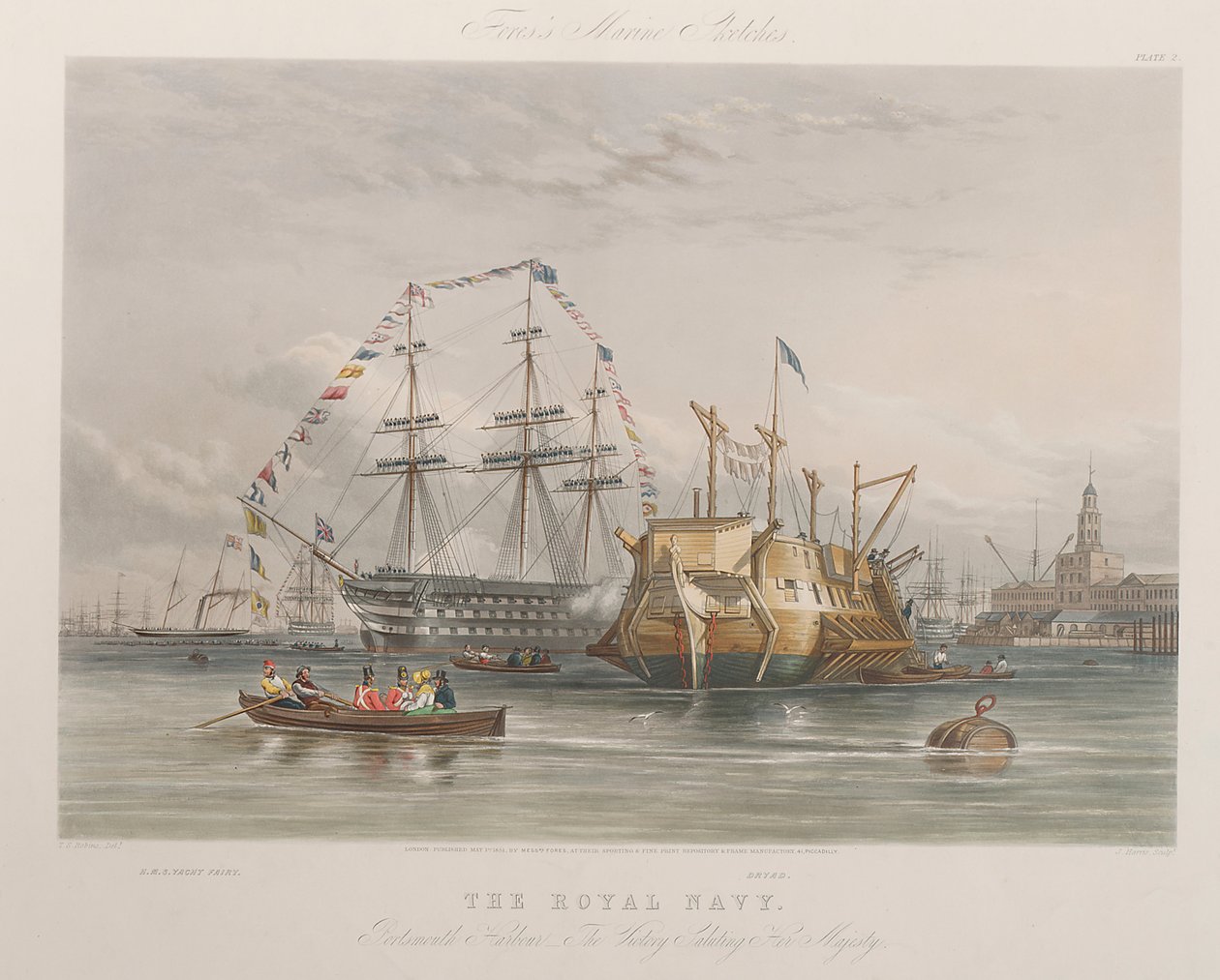 Die Royal Navy. Hafen von Portsmouth - die 