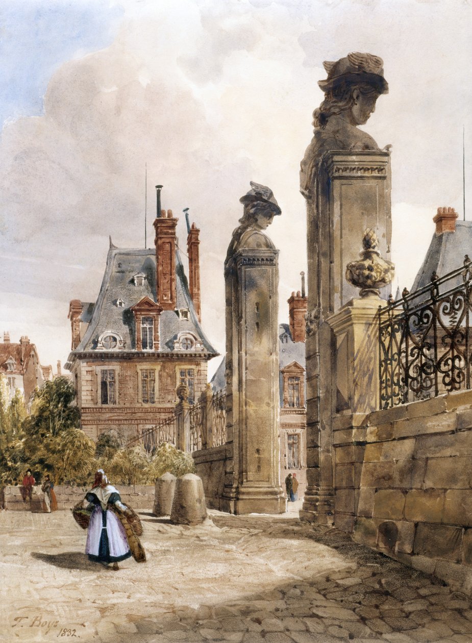 Grille des Hermès, Porte Dauphine, Schloss Fontainebleau von Thomas Shotter Boys