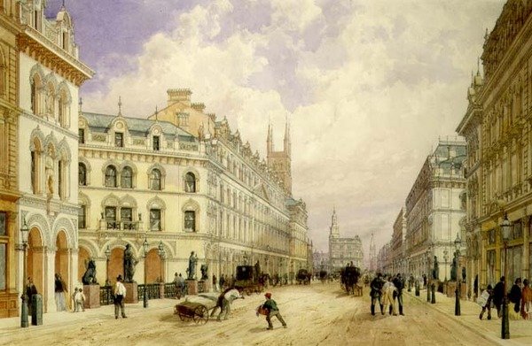 Holborn Viadukt Blick nach Osten, City of London von Thomas Shotter Boys