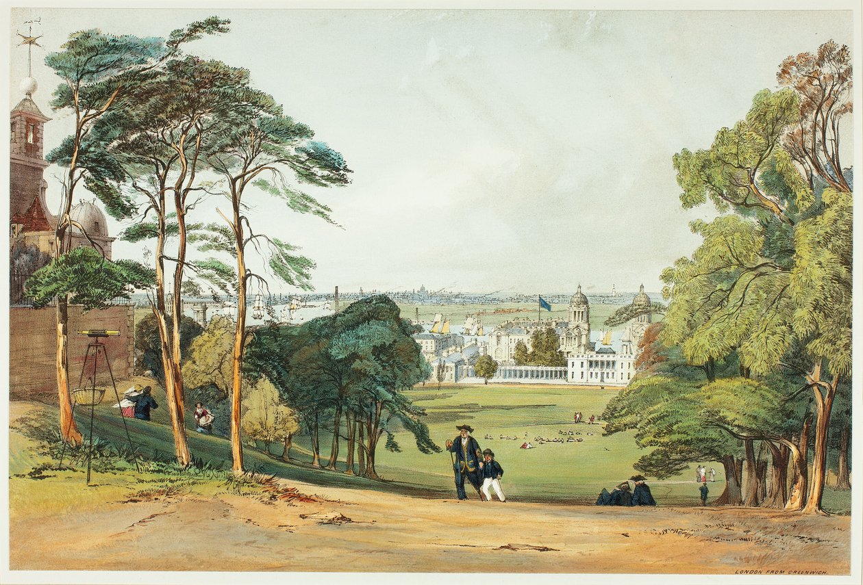 London, von Greenwich, Platte fünf aus Original Views of London as It Is von Thomas Shotter Boys