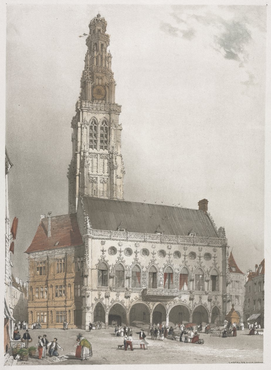 Malerische Architektur in Paris, Gent, Antwerpen, Rouen: L