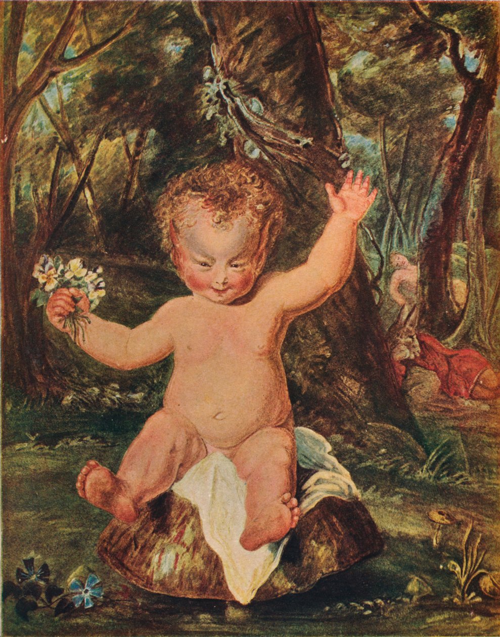 Puck, nach einer Aquarellzeichnung von Stoddart, nach Reynolds, 1789, 1903 von Thomas Stothard