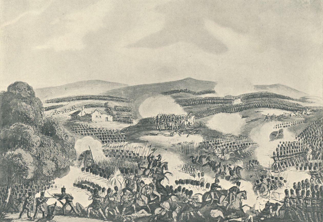 Schlacht von Quatre Bras, 16. Juni 1815, 1815 1909 von Thomas Sutherland