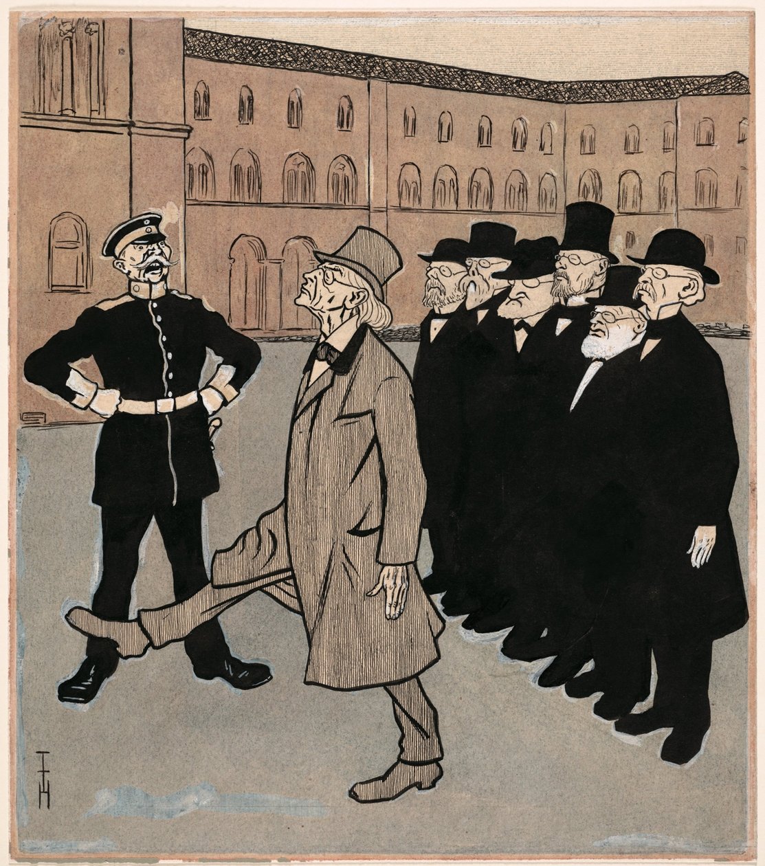 Die Freiheit der Wissenschaft; Simplicissimus V/5 von Thomas Theodor Heine