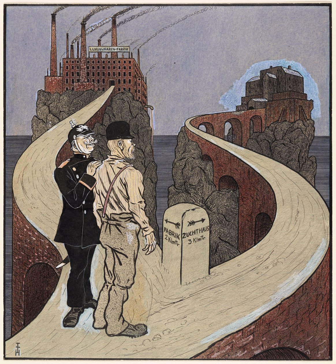 Die Lösung der sozialen Frage, Simplicissimus III/27 von Thomas Theodor Heine