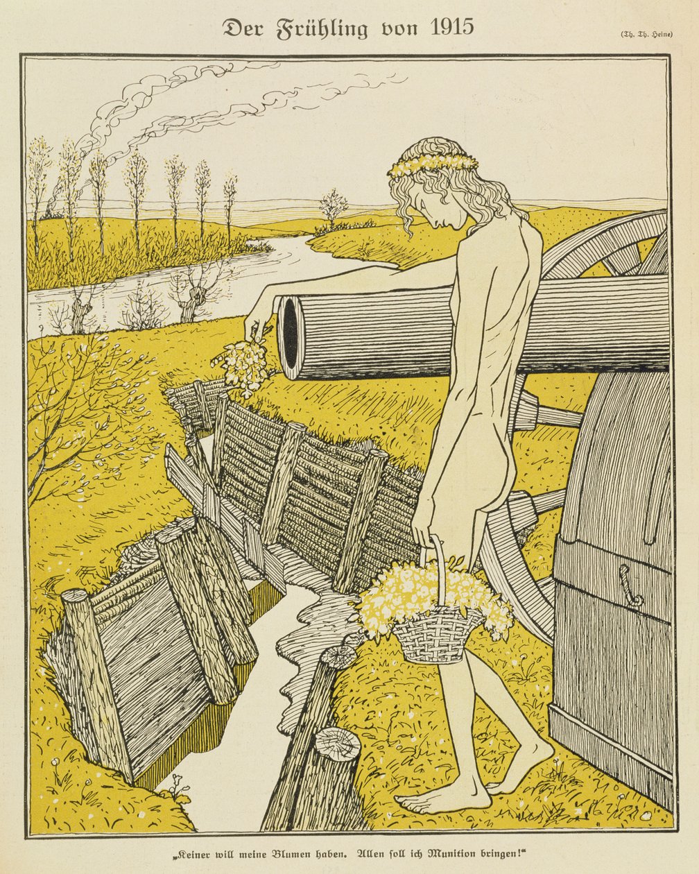 Frühling 1915, Illustration aus einer deutschen Zeitschrift, 