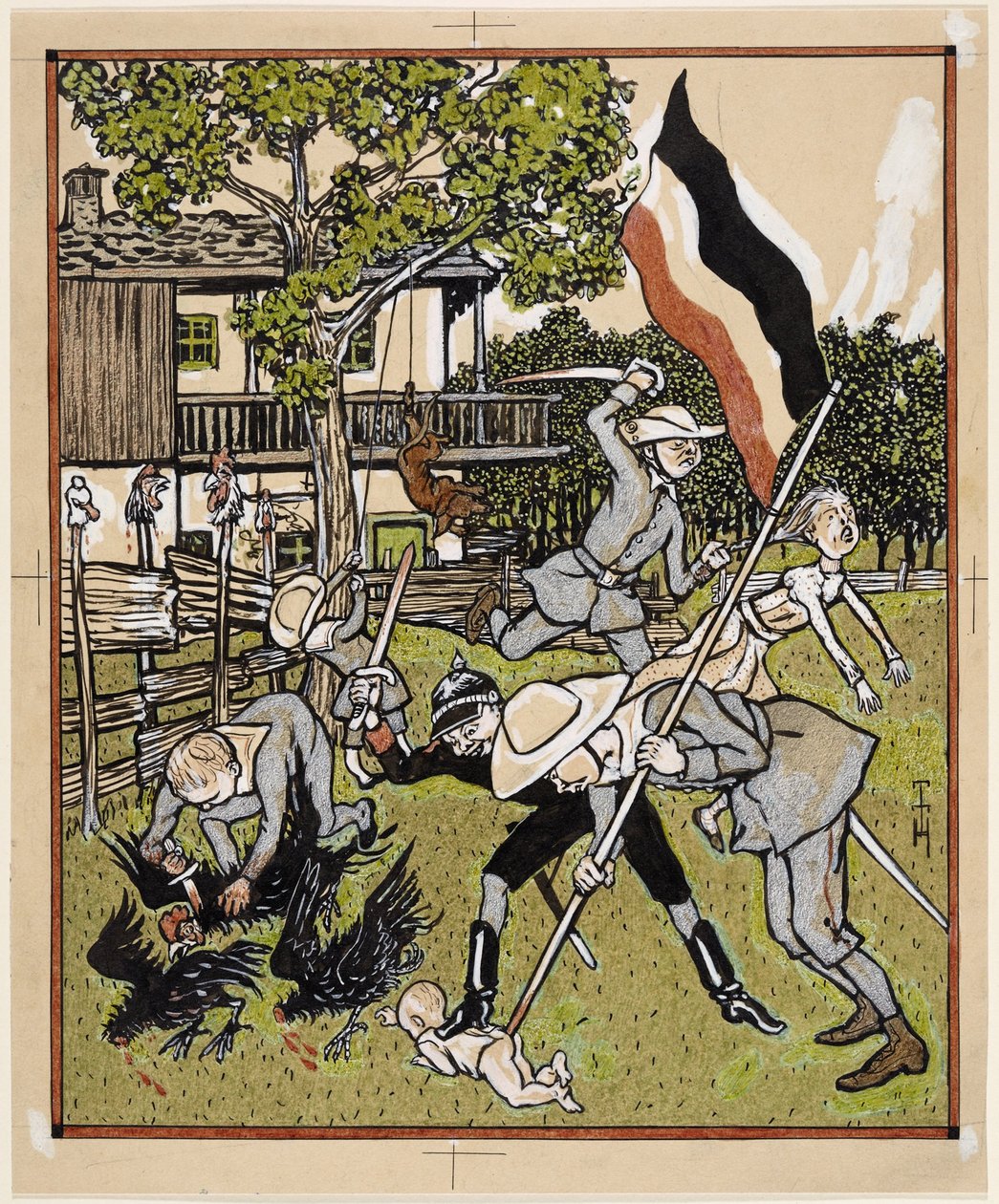 Wie die Alten sungen; Simplicissimus V/22 von Thomas Theodor Heine