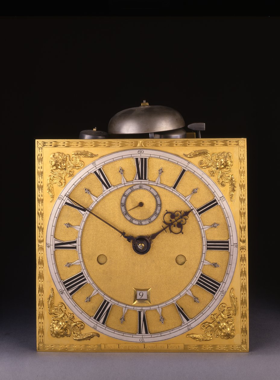 Detail einer Charles II römischen Schlaguhr, 1675 von Thomas Tompion