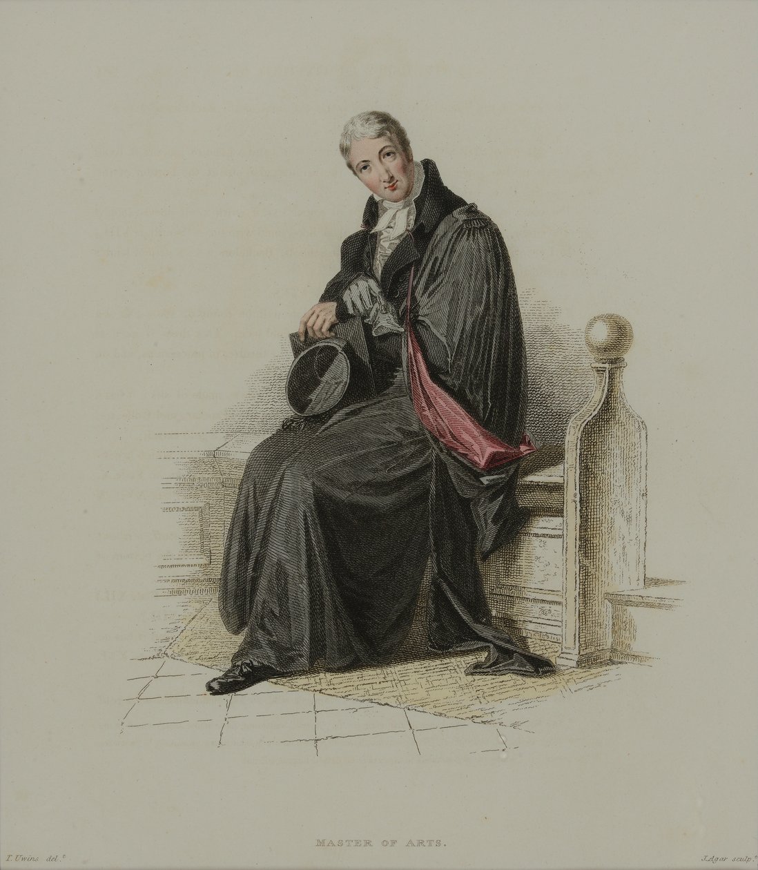 Master of Arts, graviert von J. Agar, veröffentlicht in R. Ackermanns 
