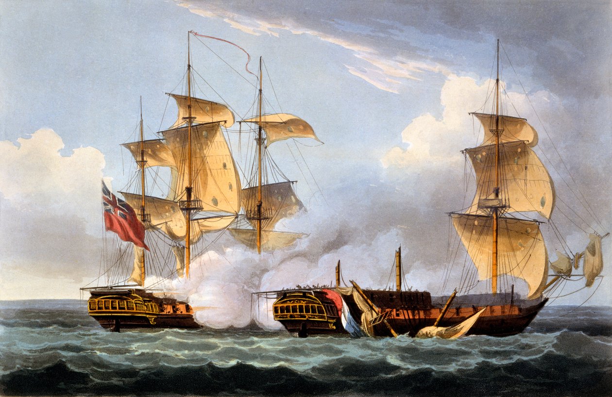 Die Eroberung der La Vestale, 20. August 1799, aus 